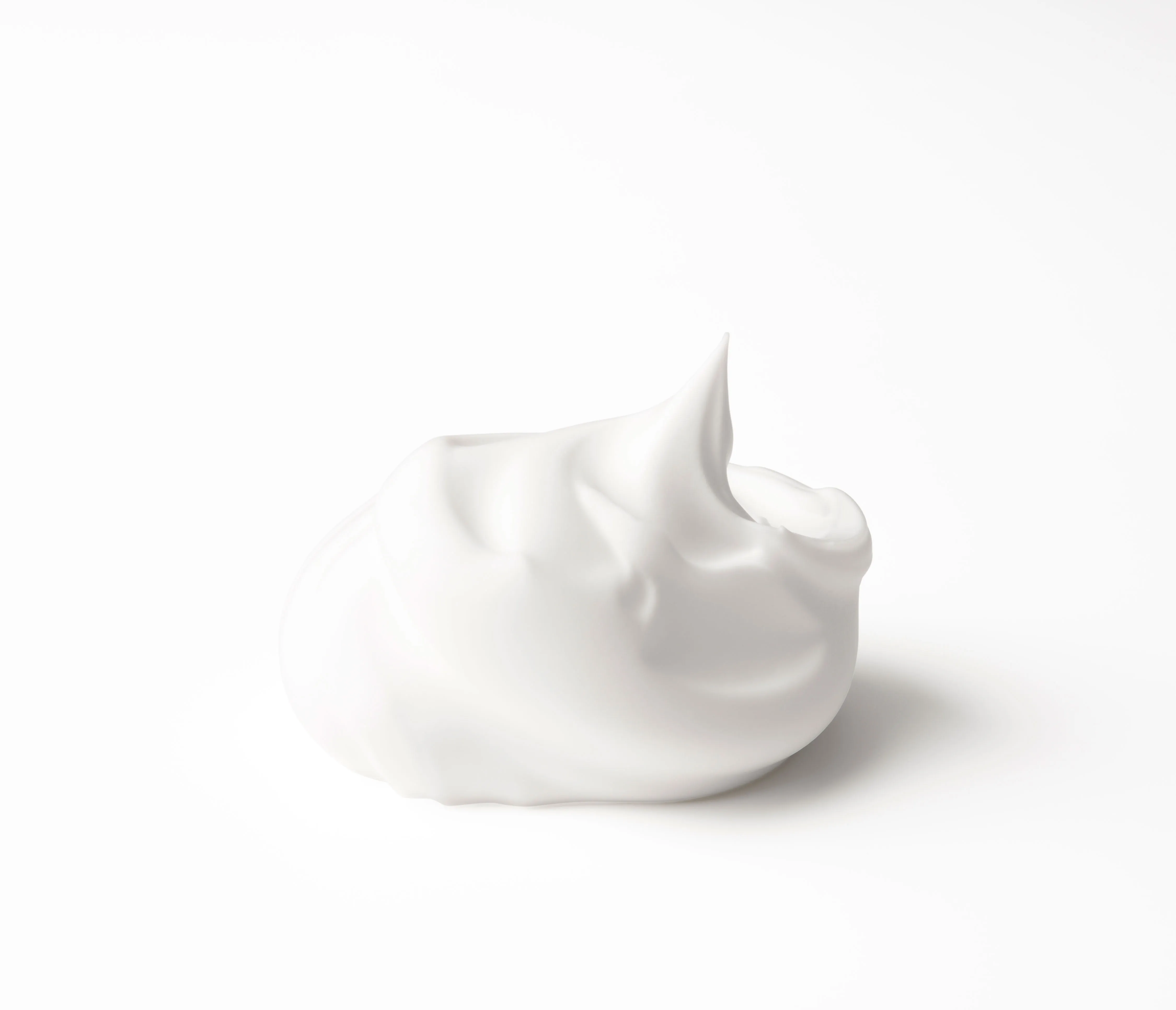 A soft swirl of white Feriva oral care foam